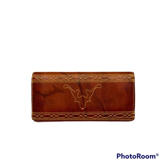 NWT FRYE Wallet Campus Stitch Trifold Leather Wallet - Picture 2 of 4